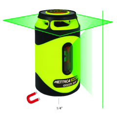 Livella laser verde 360° con staffa